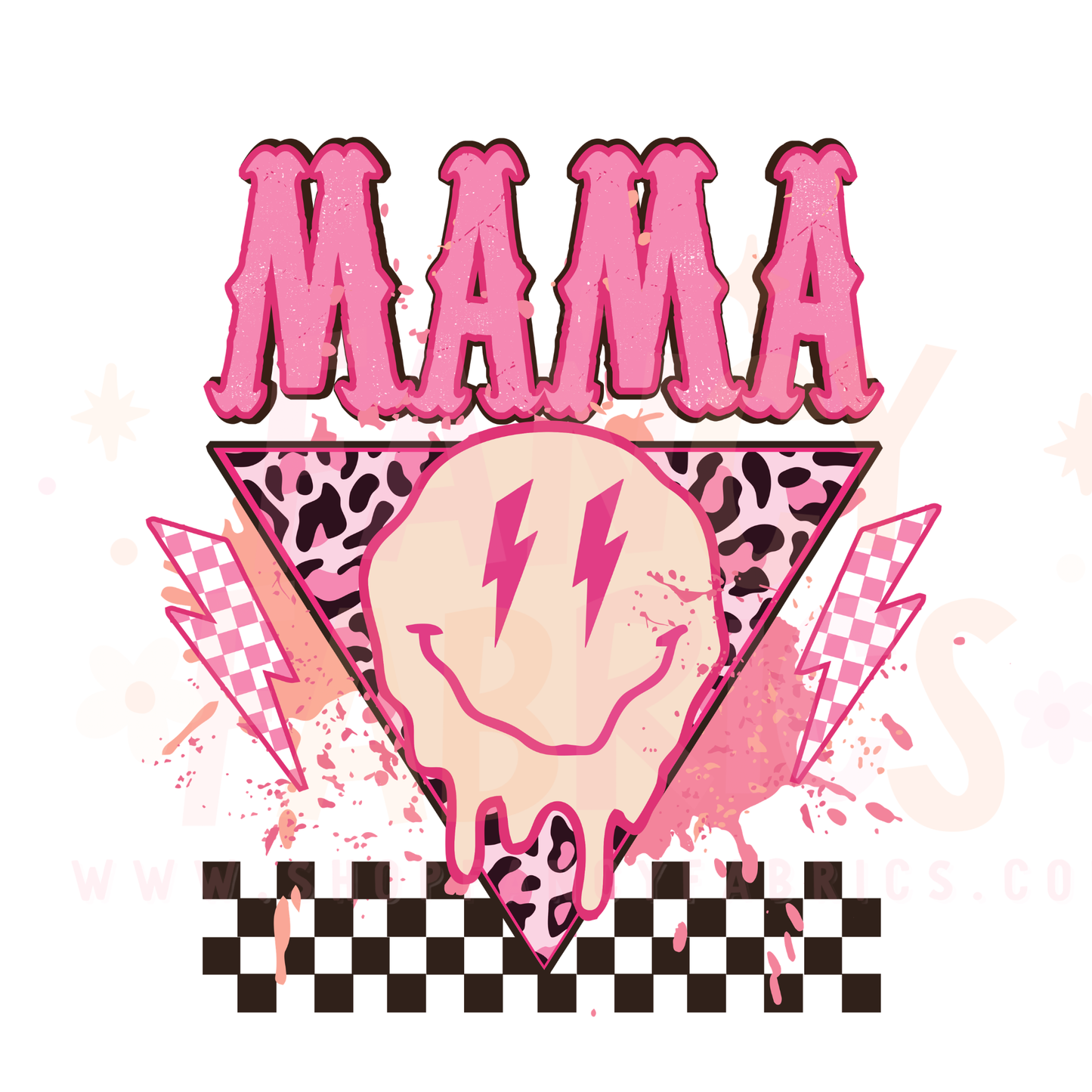 Mama Smiley | Adult Size | DTF Transfer | Ready To Ship