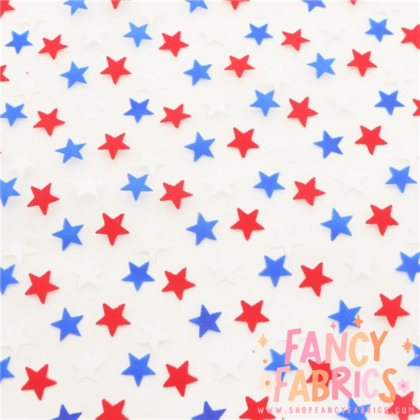 RWB Stars | Organza Mesh | Ready To Ship