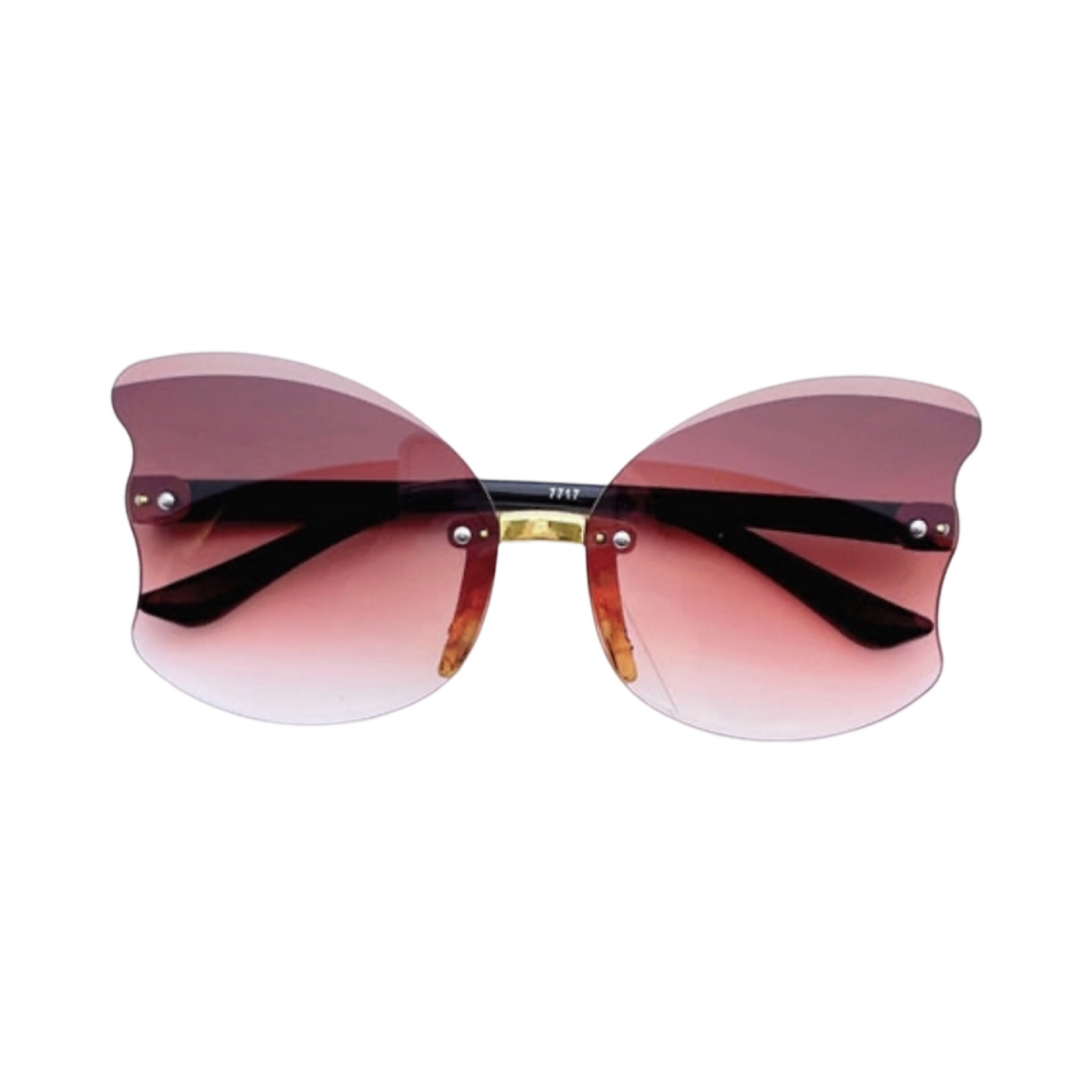 Maroon Transparent Butterfly | RTS Sunnies