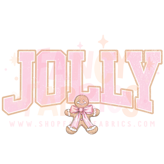 Jolly Gingerbread | Toddler Size | DTF Transfer
