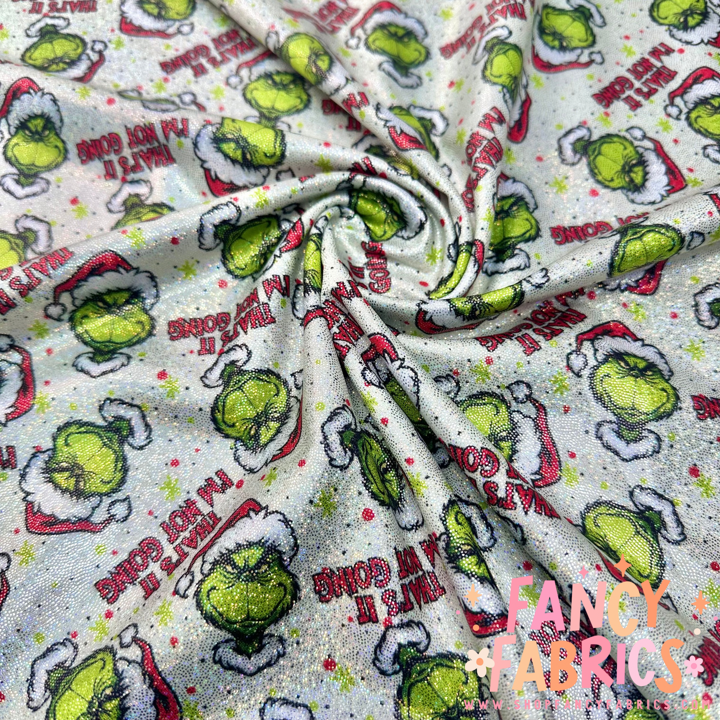 I'm Not Going (Red) | 4x4 Scaling | Printed Holographic | Ready To Ship