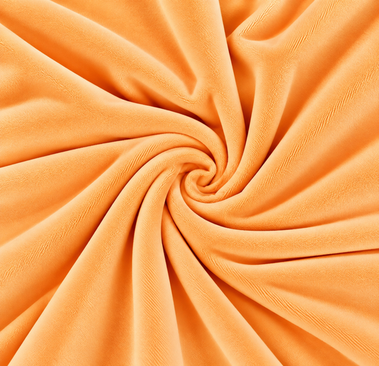 Tangerine | Ultra Plush Stretch Velvet | Ready To Ship