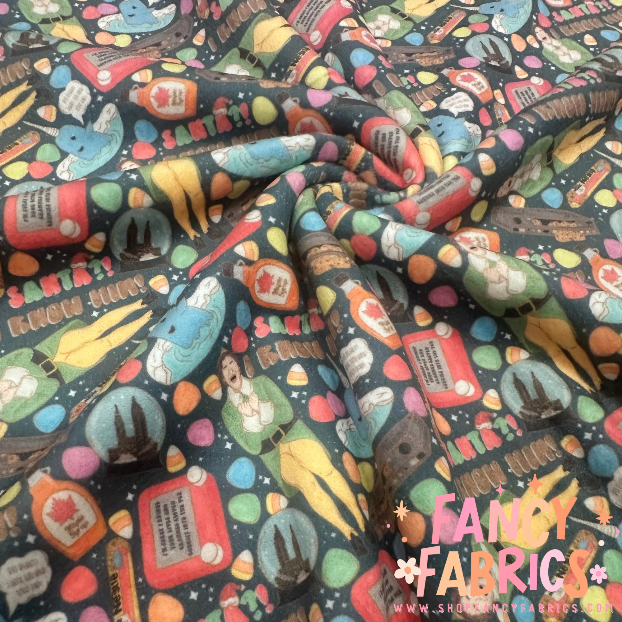 Santa! I know him! | Single Sided Minky | Ready To Ship