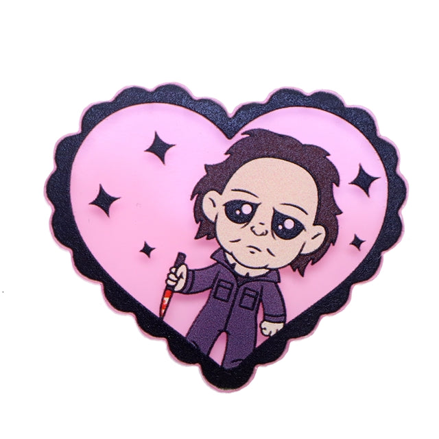 Horror Hearts | Acrylic Bow Accessories | Ready To Ship