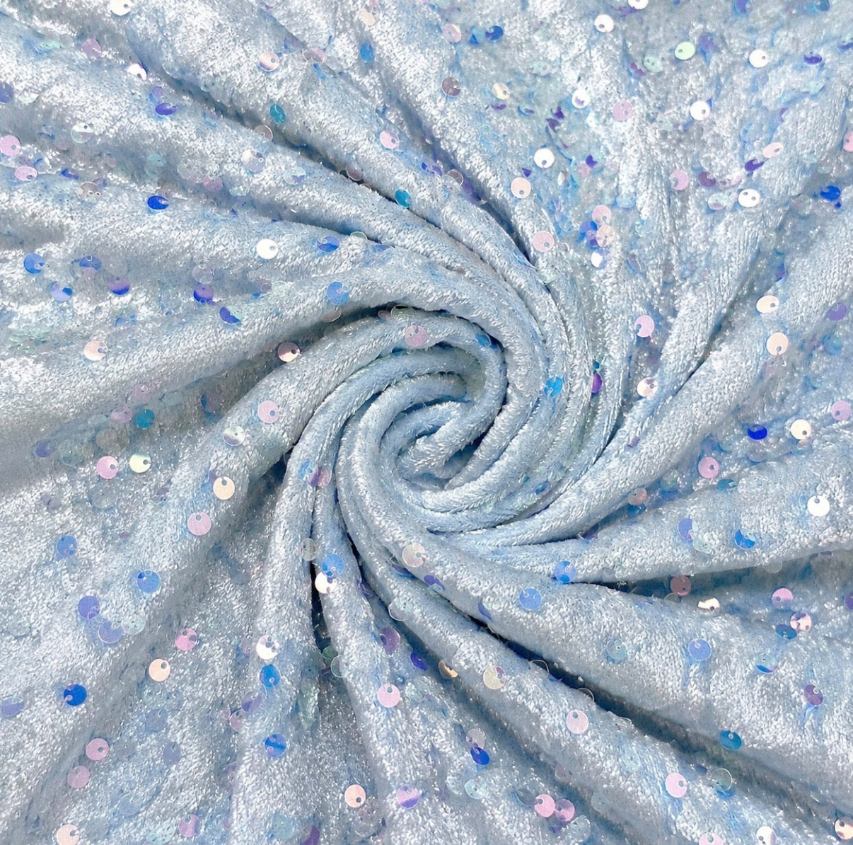 Icicle | Stretch Sequin Velvet | Ready to Ship
