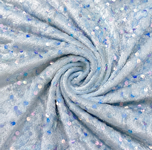Icicle | Stretch Sequin Velvet | Ready to Ship