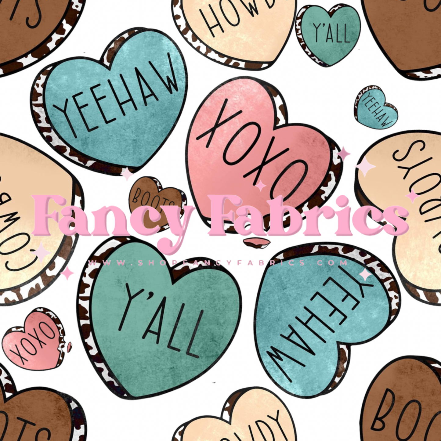 Cowgirl Hearts | PREORDER | By The Yard