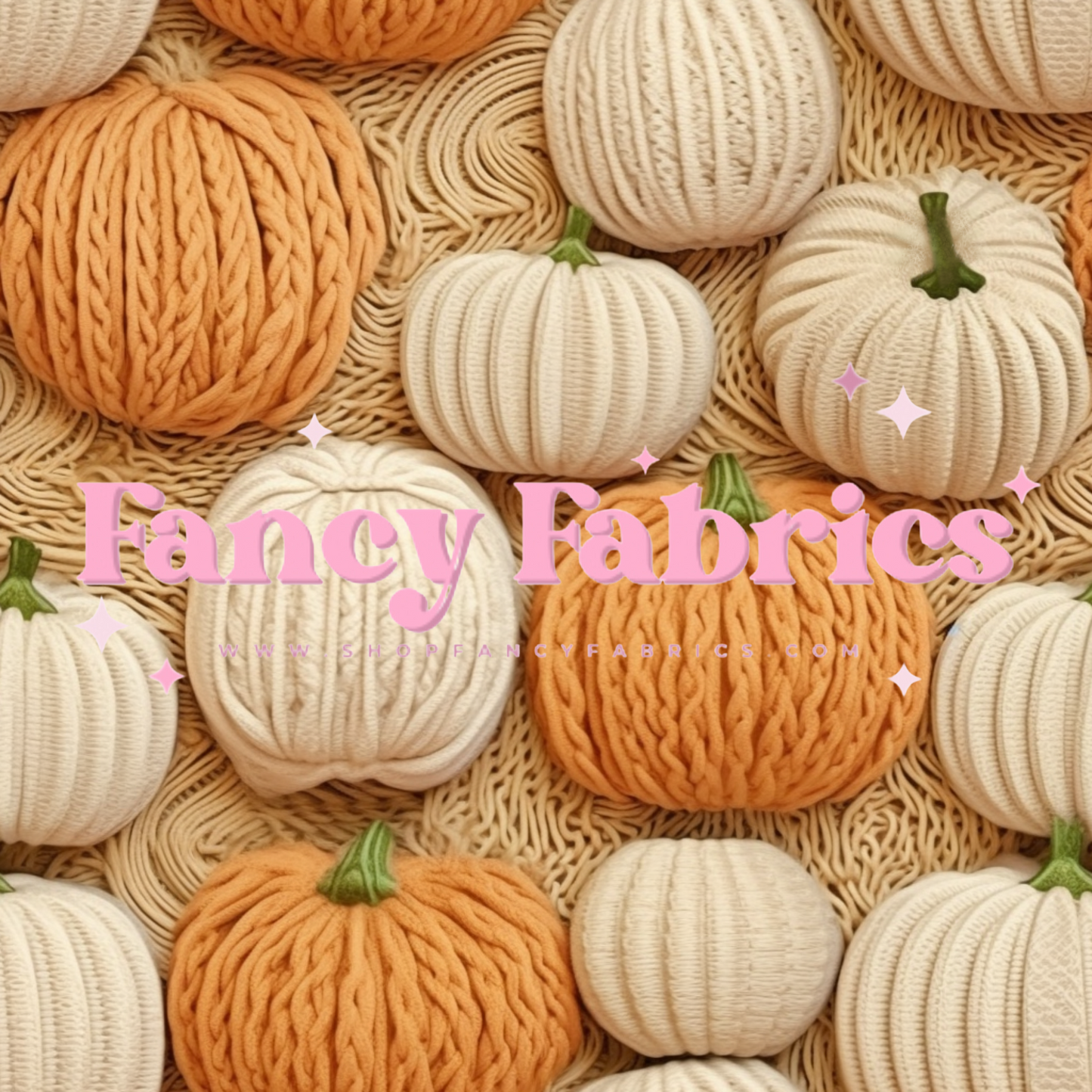 Knit Pumpkins | PREORDER | By The Yard