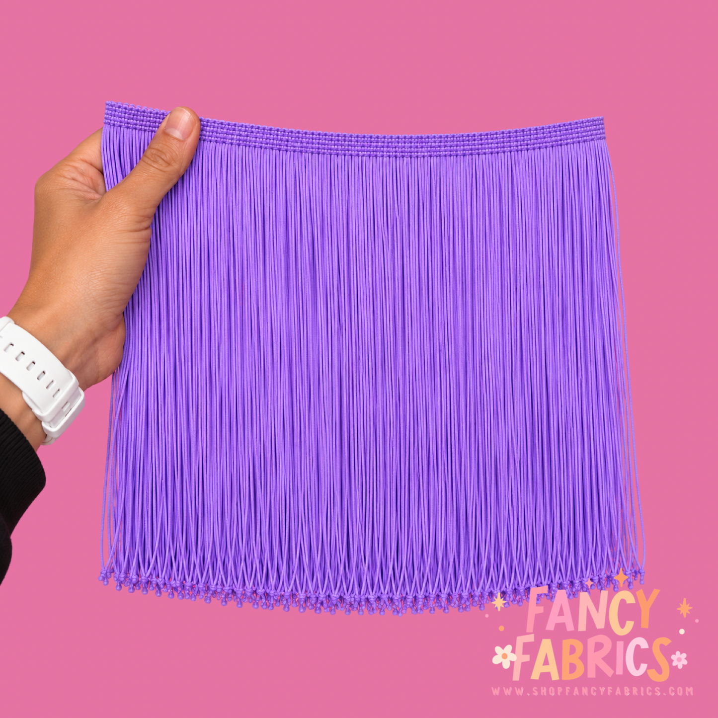 Neon Purple | Fringe | By The Yard