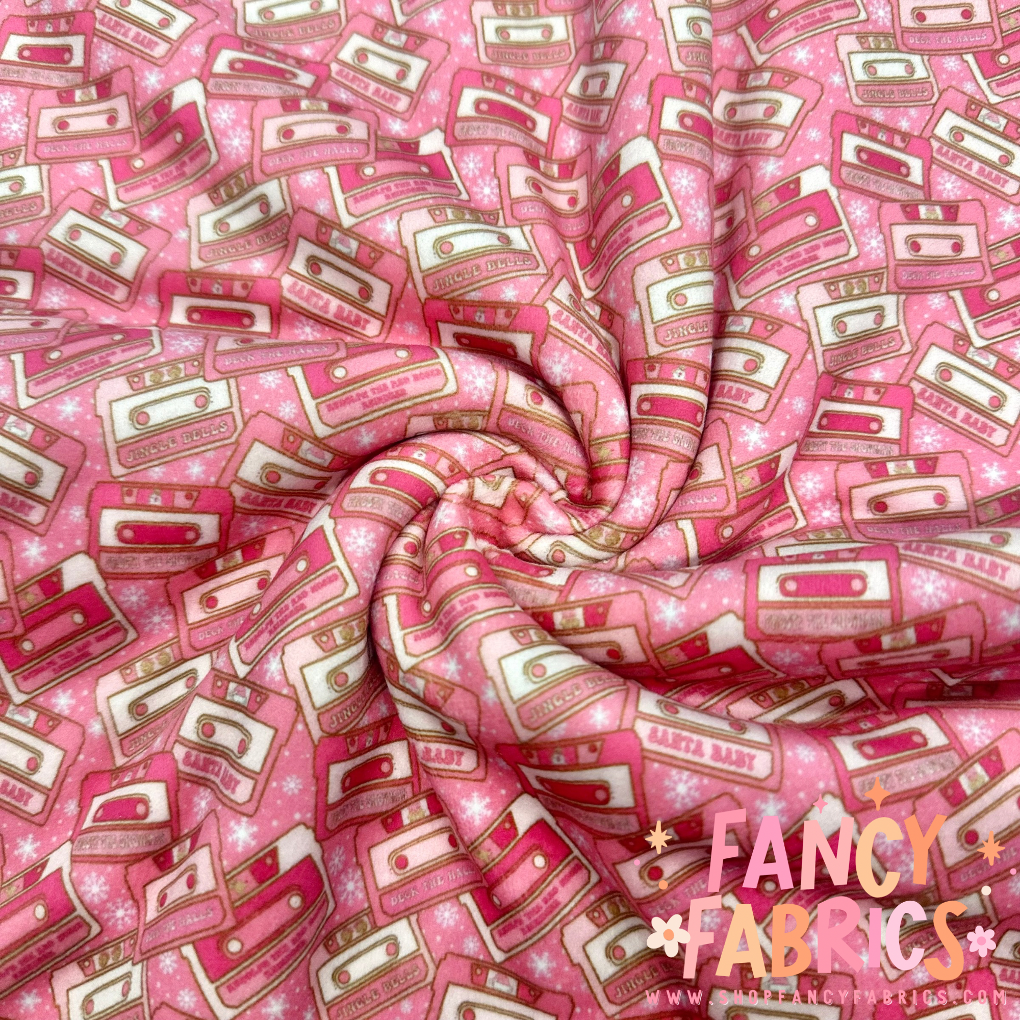 Christmas Cassettes | Single Sided Minky | Ready To Ship