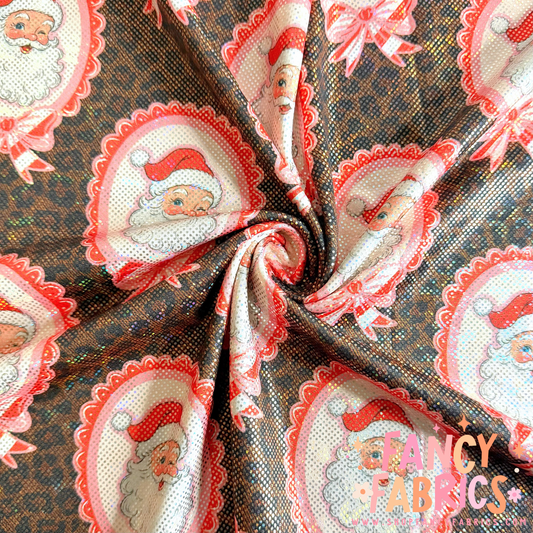 Santa Frames | 8x8 Scaling | Printed Shattered Holographic | Ready To Ship