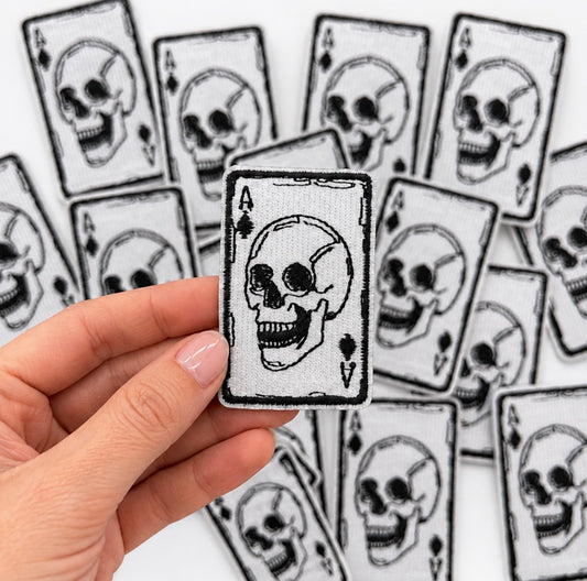 Skull Playing Cards | Iron On Patch