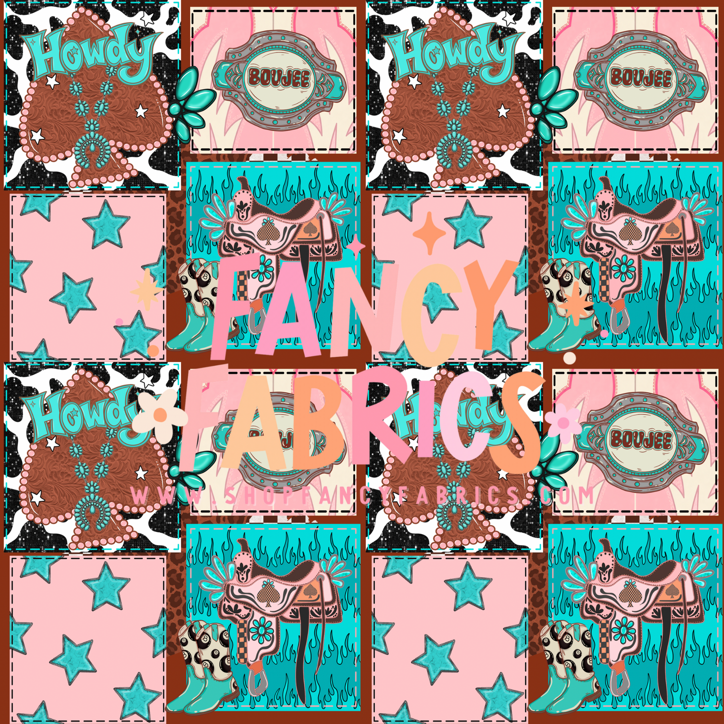 Western Checkers | 6x6 Scaling | DBP | Ready To Ship