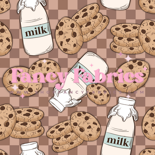 Milk + Cookies Checkers | PREORDER | By The Yard