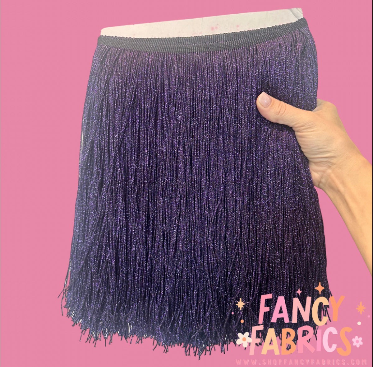 Purple | XL Metallic Fringe | Ready To Ship