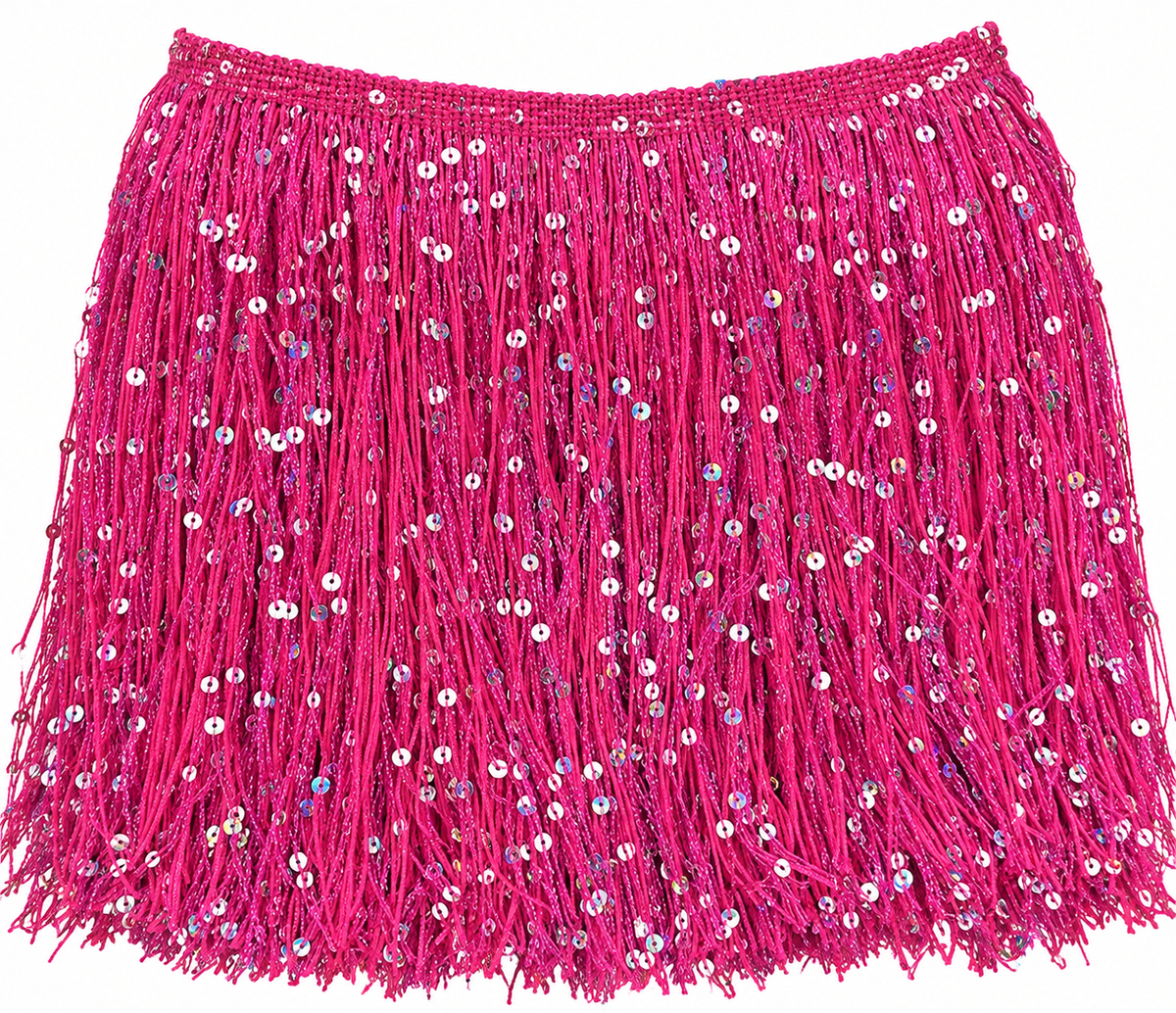 Pink | Sequin Fringe | By The Yard