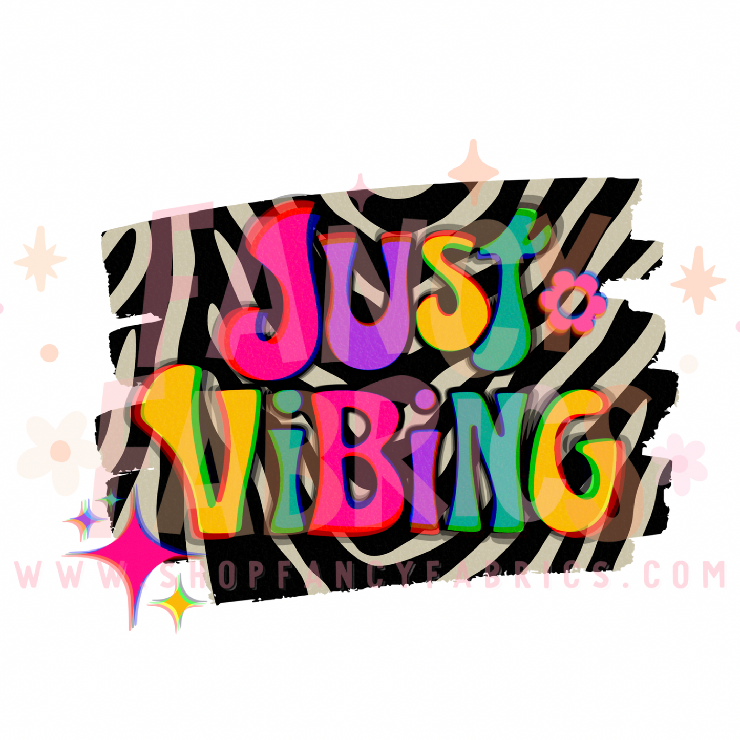 Just Vibing | Adult Size | DTF Transfer | Ready To Ship