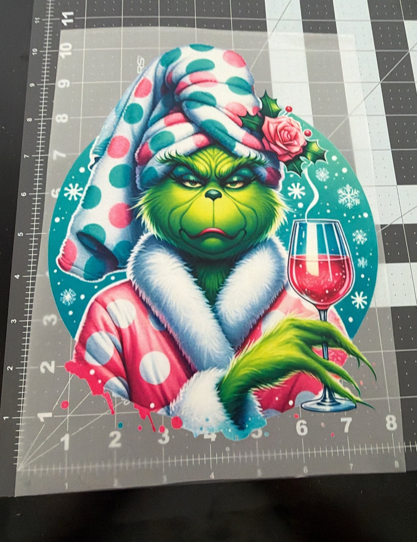 Shower Grinch | Adult Size | DTF Transfer | Ready To Ship