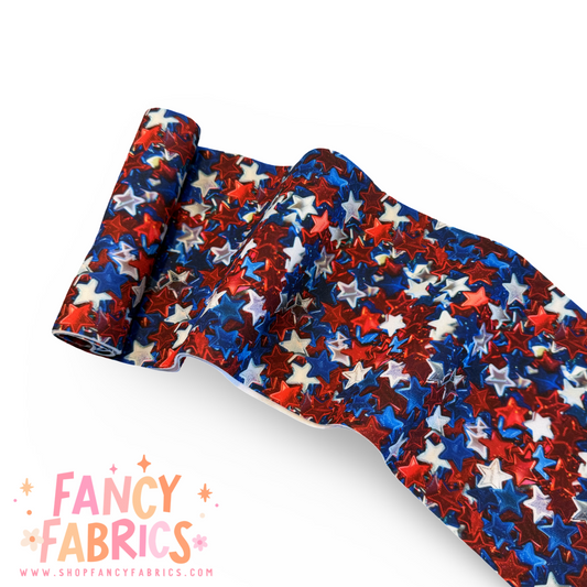 American Stars | 5"xWOF Strip | Thin Scuba | Ready To Ship