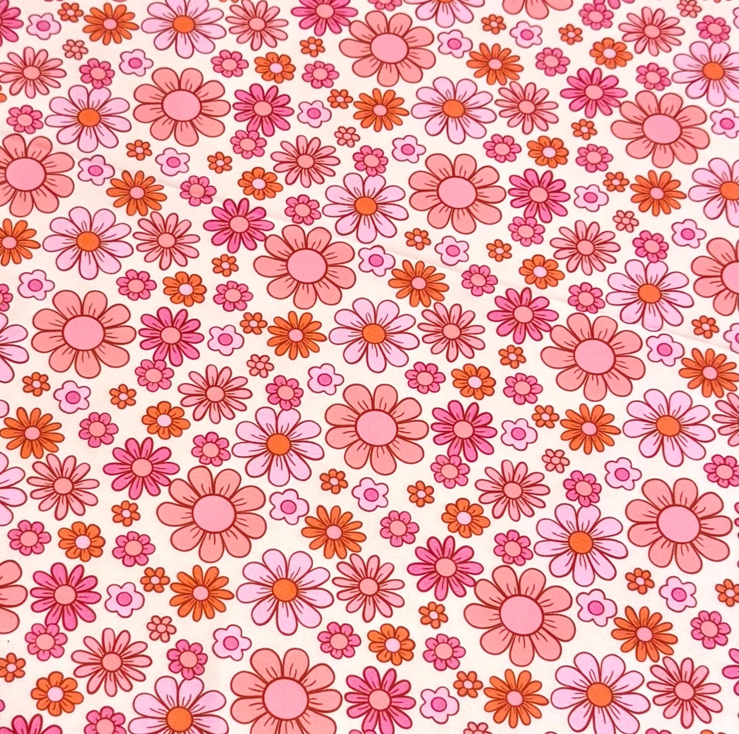 Orange Daisies | Swim | 4x4 Scaling | Ready To Ship