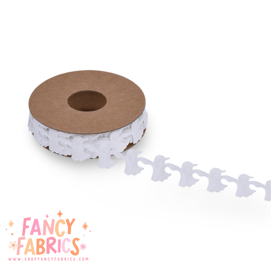 Ghosts | Embossed Ribbon | Sold By The Yard