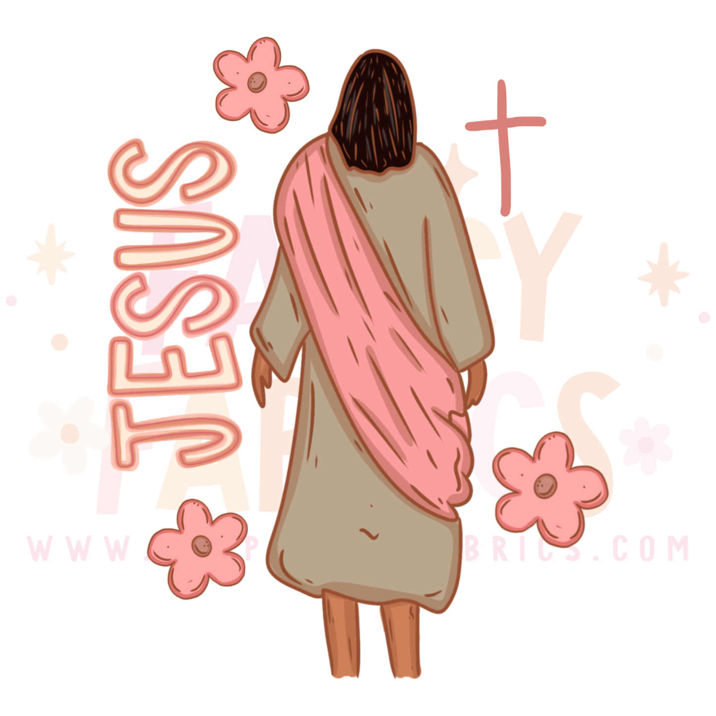 Jesus (Flowers) | Toddler Size | DTF Transfer