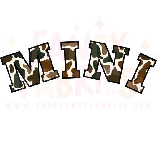 Mini Camo | Child Size | DTF Transfer