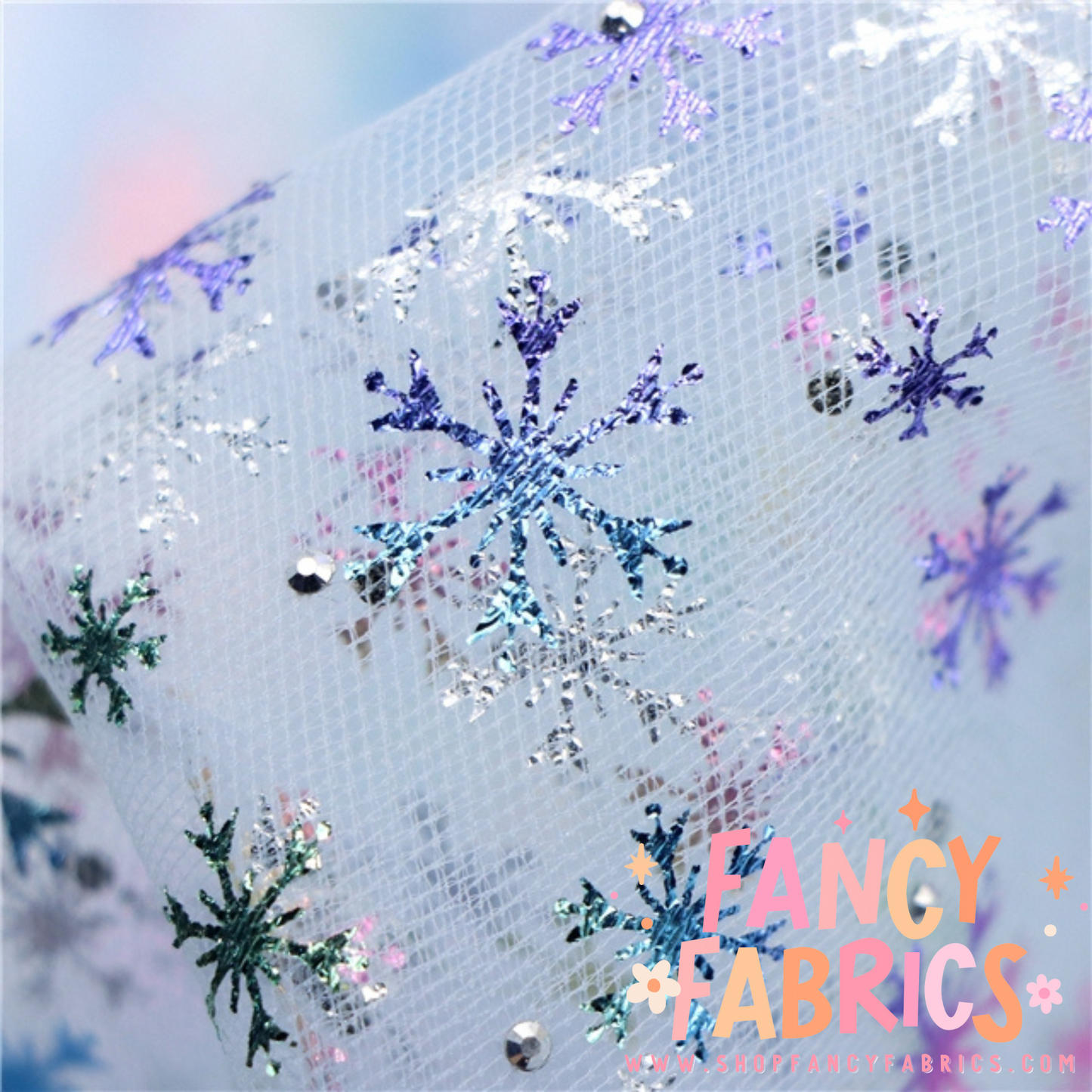 Tiny Holo Snowflakes (Rhinestones) | Mesh