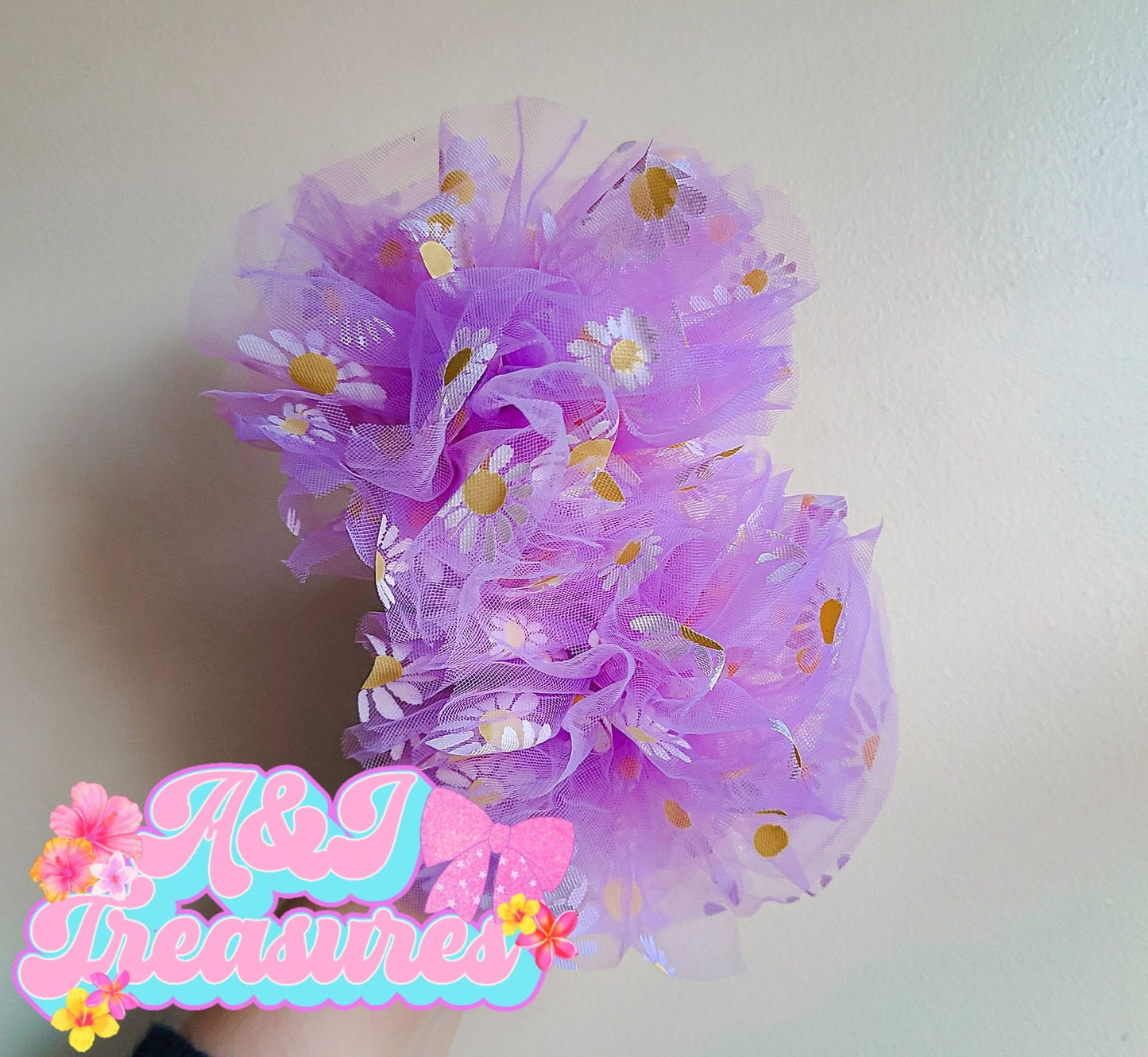 Neon Purple | Tiny Daisy Mesh | Ready To Ship