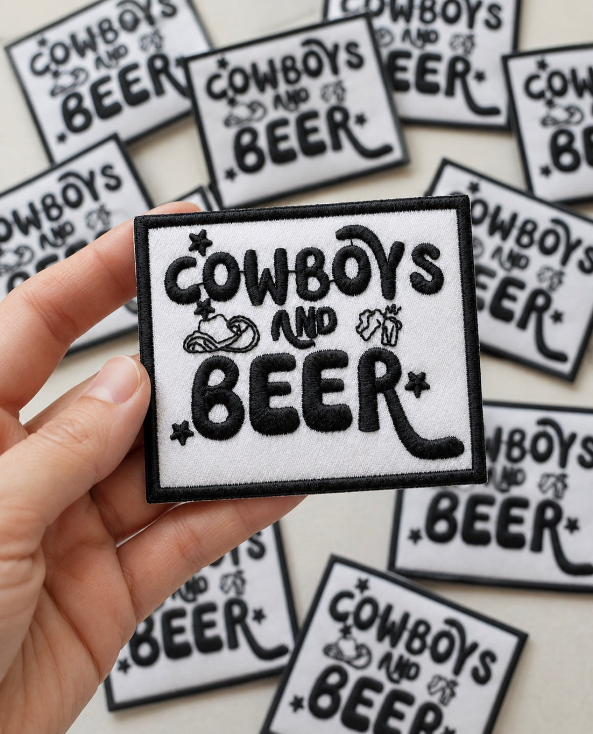 Cowboys & Beer | Iron On Patch