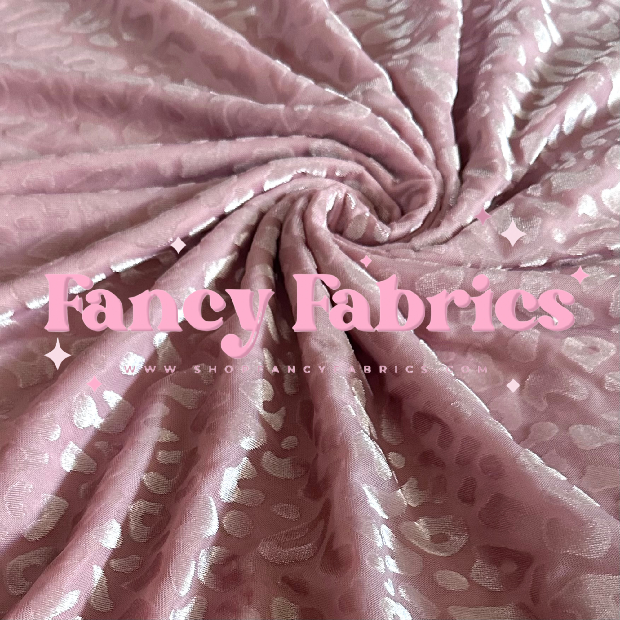 Blush | Flocked Leopard Mesh