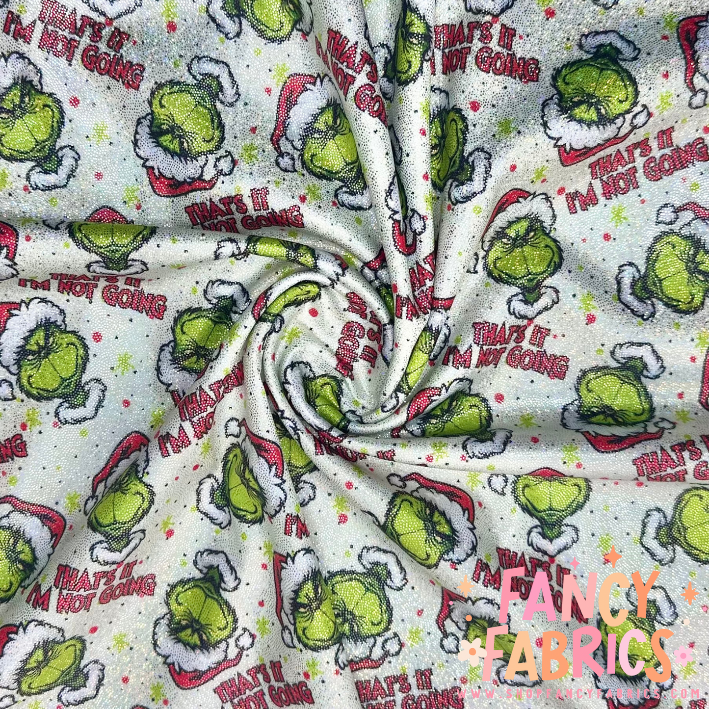 I'm Not Going (Red) | 4x4 Scaling | Printed Holographic | Ready To Ship