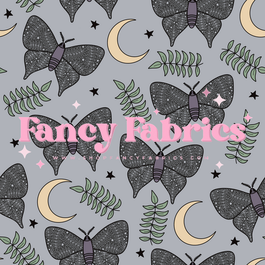 Lauren Liza Designs | Midnight Moths | PREORDER | By The Yard