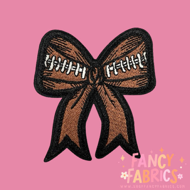 Football Bow | Iron On Patch