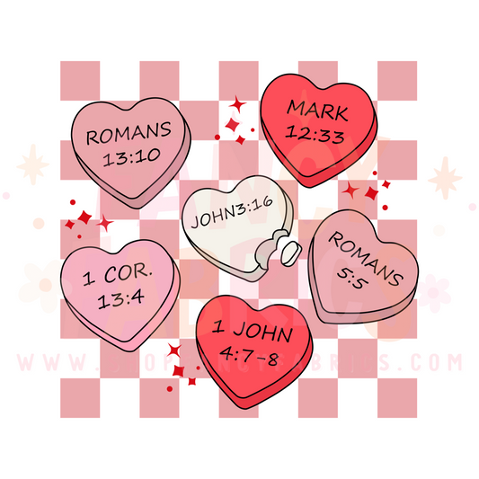 Christian Convo Hearts | Adult Size | DTF Transfer | Ready To Ship