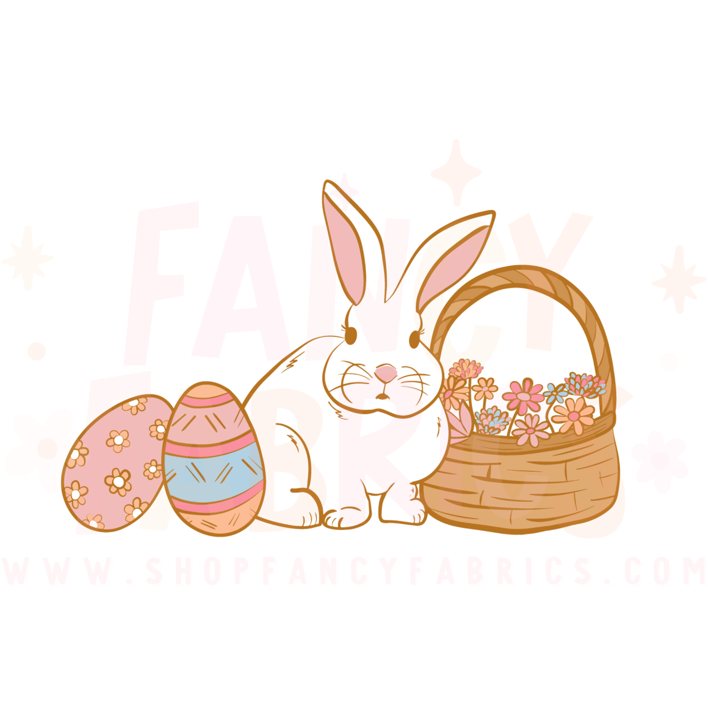 Bunny Basket | Child Size | DTF Transfer