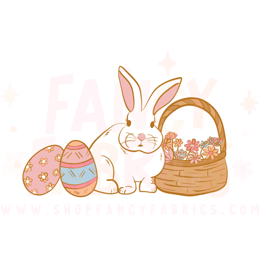 Bunny Basket | Child Size | DTF Transfer