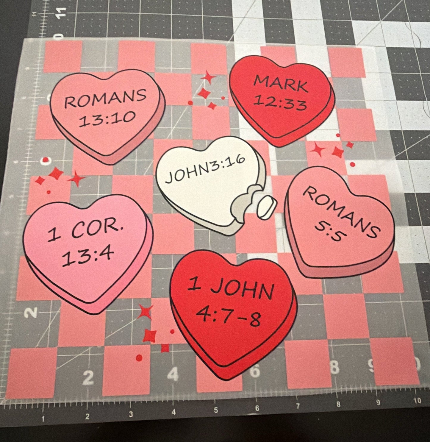 Christian Convo Hearts | Adult Size | DTF Transfer | Ready To Ship