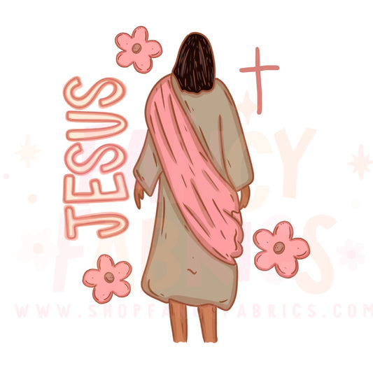 Jesus (Flowers) | Child Size | DTF Transfer