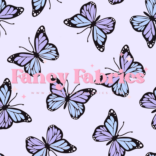 Purple Butterflies | PREORDER | By The Yard