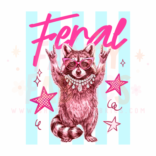 Feral | Adult Size | DTF Transfer | Ready To Ship