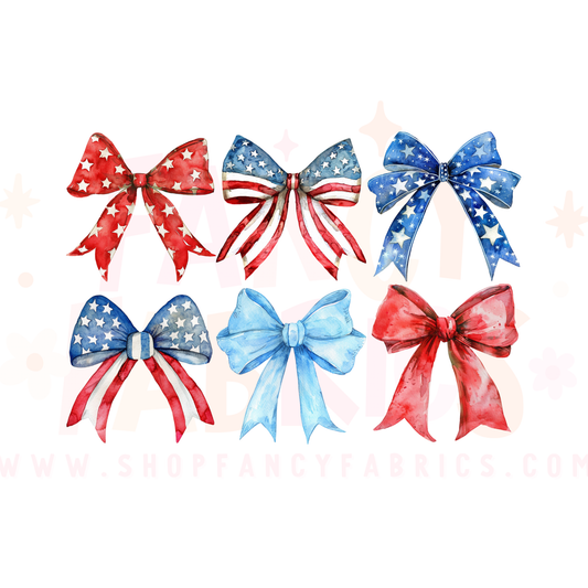 American Bows | Toddler Size | DTF Transfer