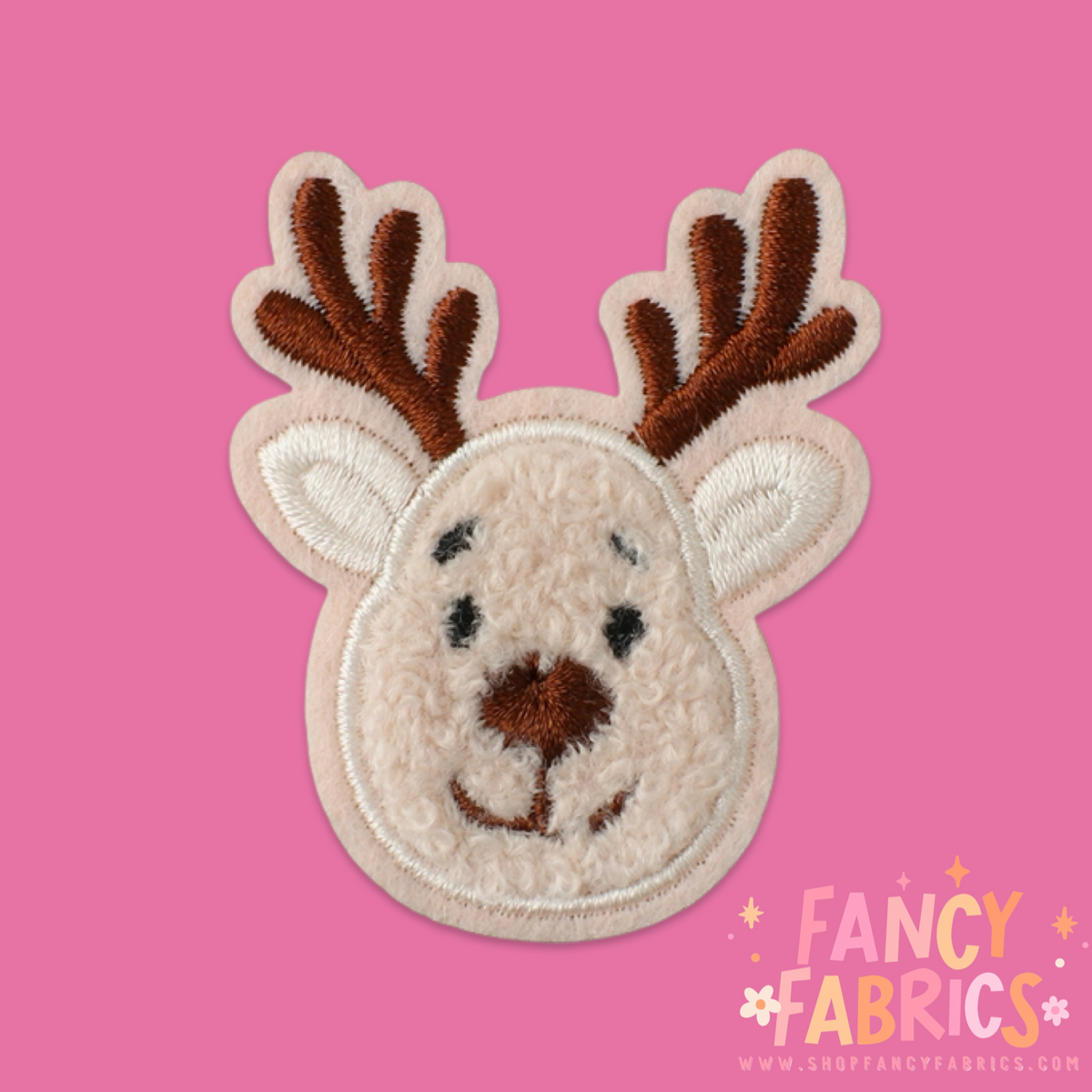 Reindeer Face | Iron On Patch