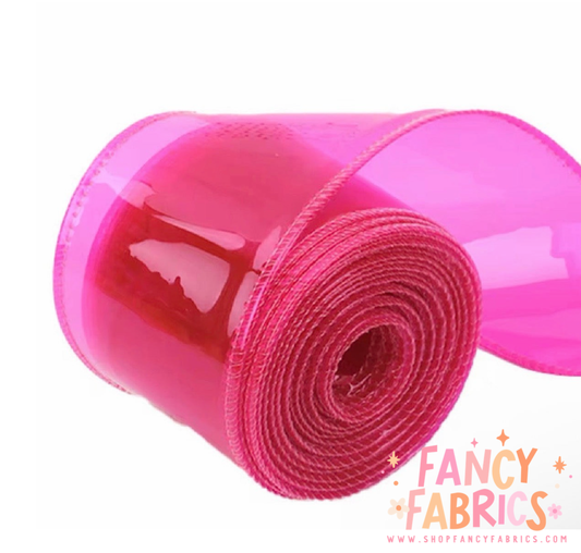 Dark Pink | 2" Jelly Ribbon | Printed Ribbon | Ready To Ship