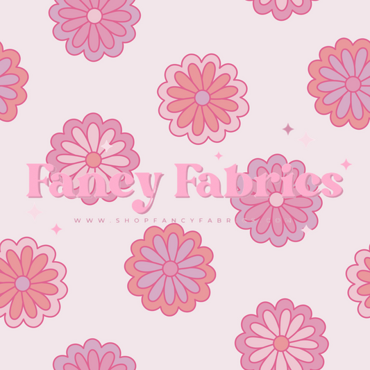 Lauren Liza Designs | Pink Flowers | PREORDER | By The Yard