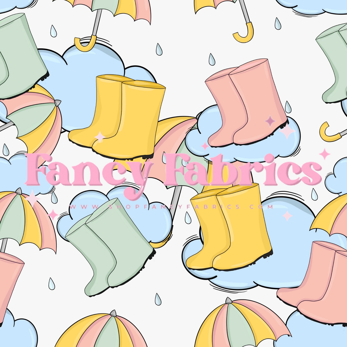 Rain Boots (Pastel) | PREORDER | By The Yard