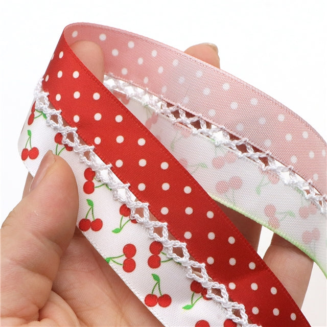 Cherry Satin Ribbon | 1.25" Center Hook Ribbon | Ready To Ship