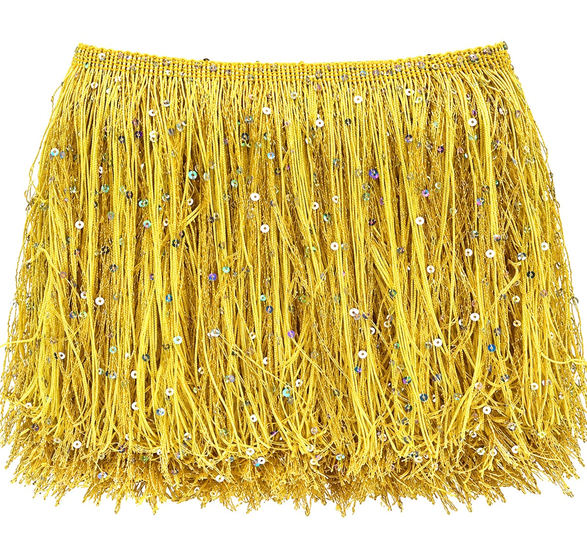 Yellow | Sequin Fringe | By The Yard