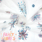 Sequin Fireworks (White) | Mesh | Ready To Ship