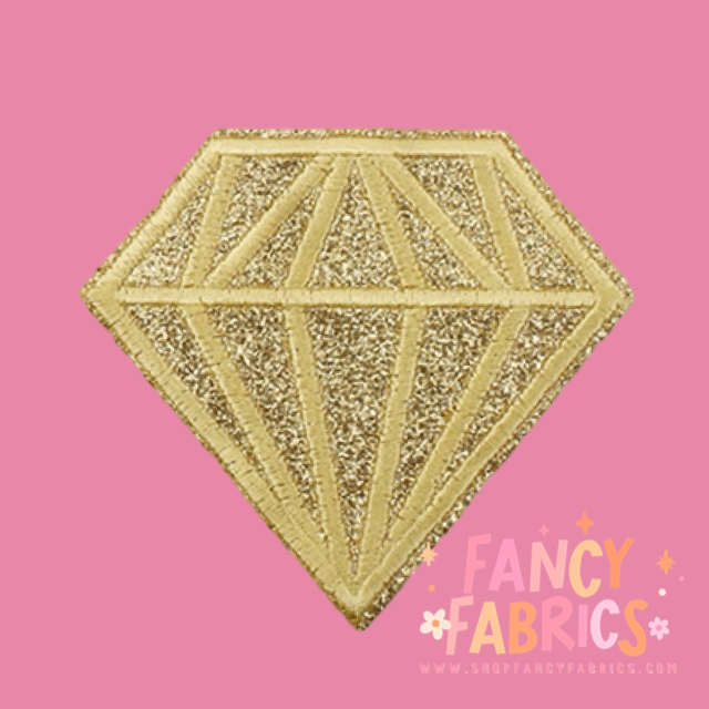 Yellow Diamond | Iron On Patch